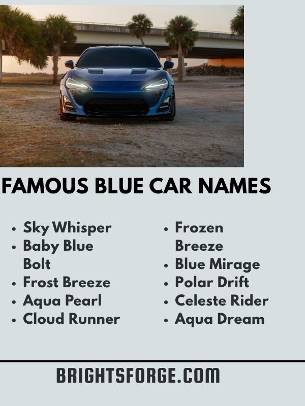 Famous Blue Car Names