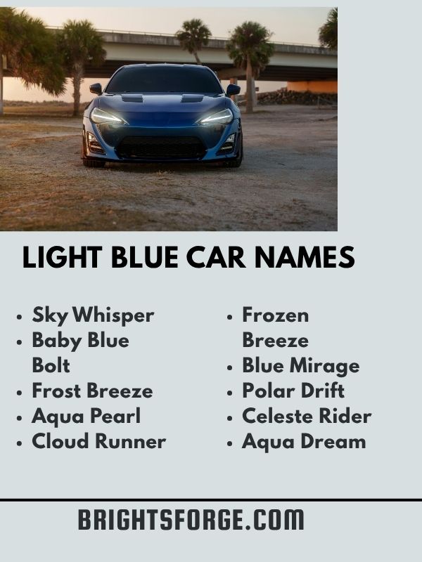 Light Blue Car Names