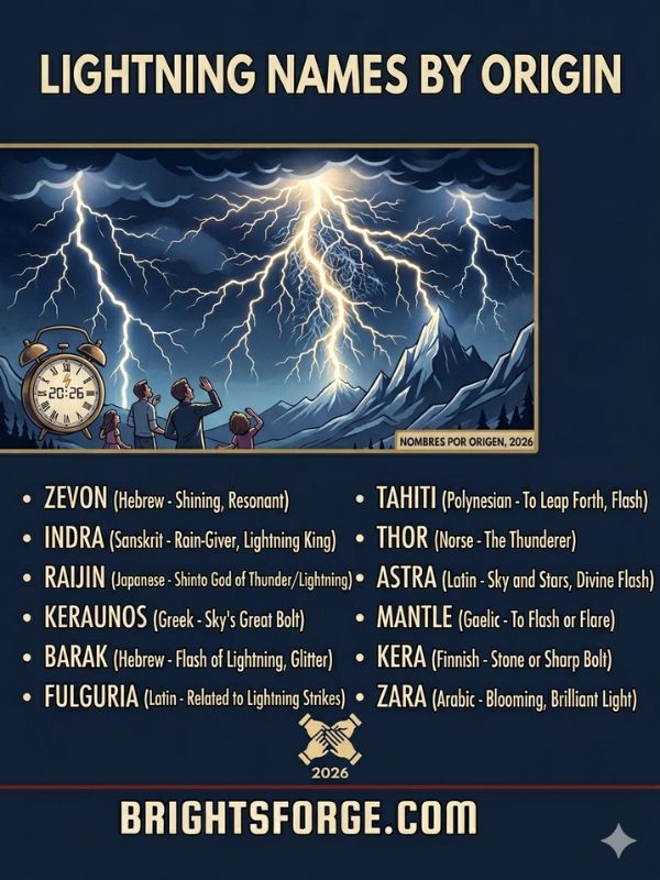 Lightning Names by Origin