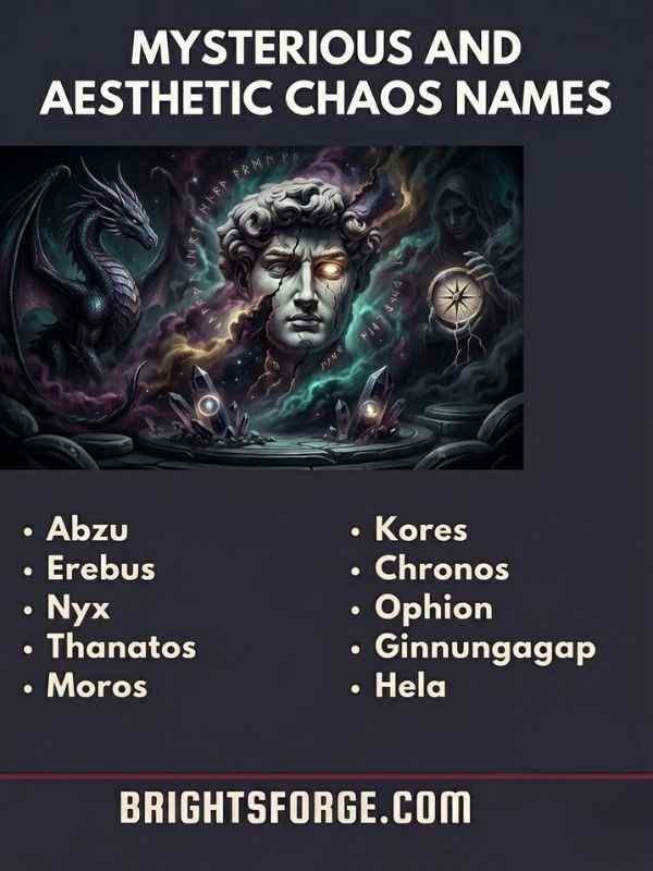 Mysterious and Aesthetic Chaos Names