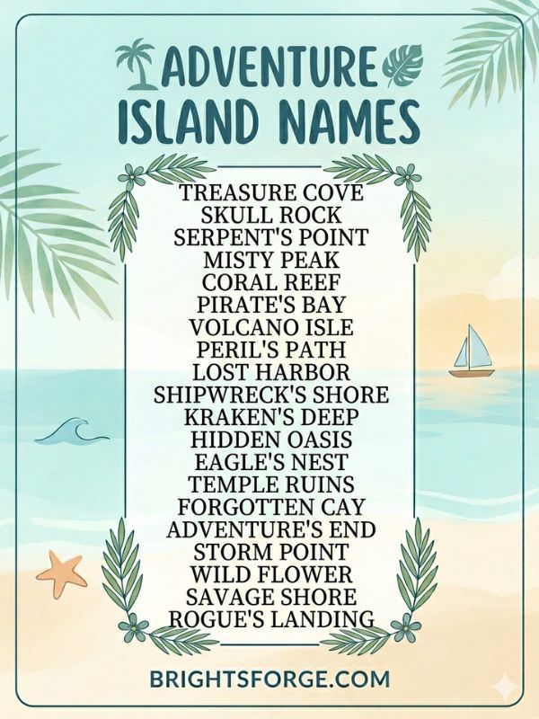 Adventure Island Names