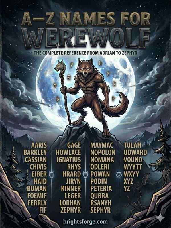 A–Z Names for Werewolf