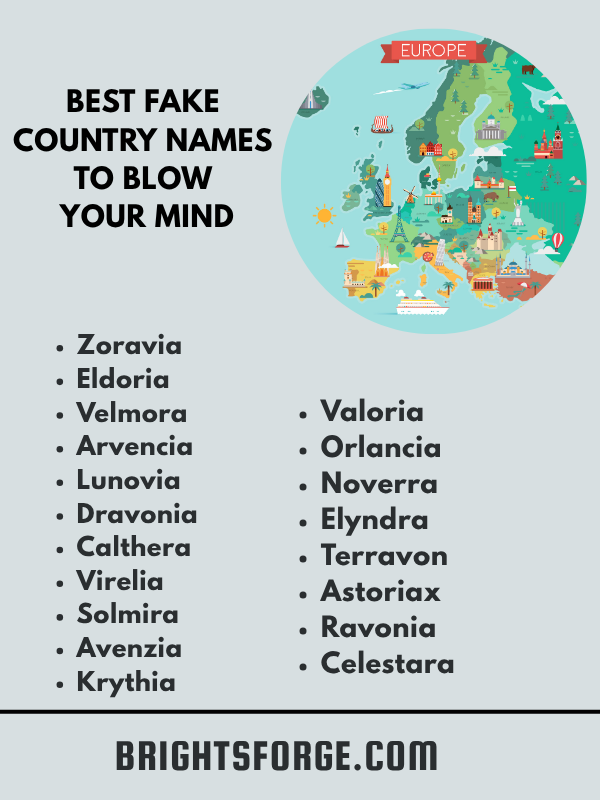 Best Fake Country Names To Blow Your Mind