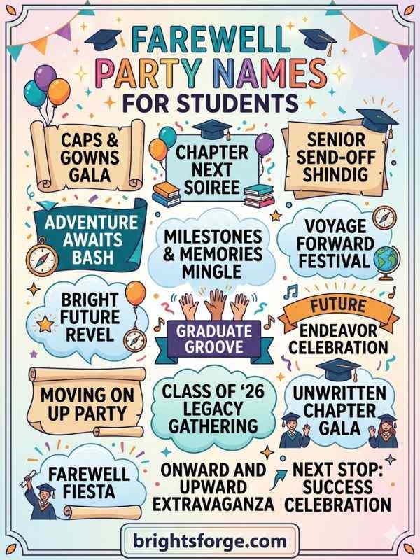 Farewell Party Names for Students
