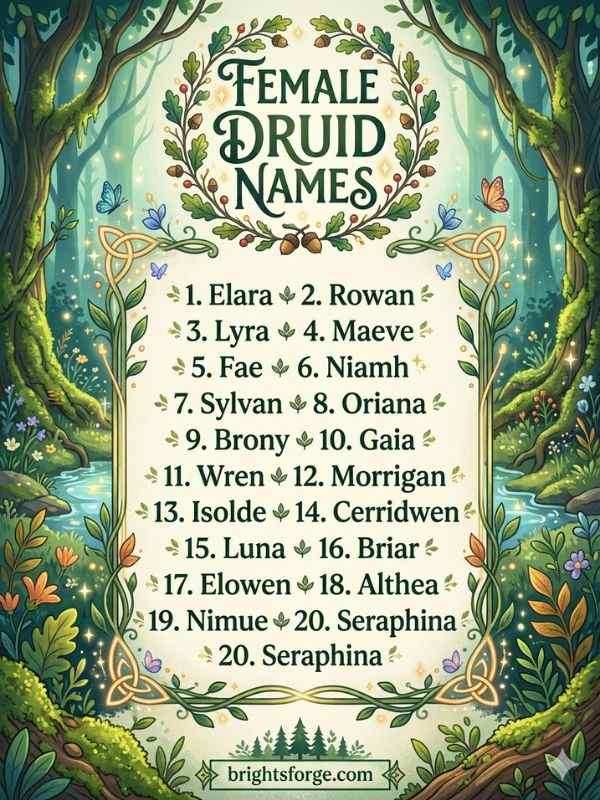 Female Druid Names