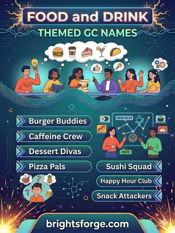 Food and Drink Themed GC Names