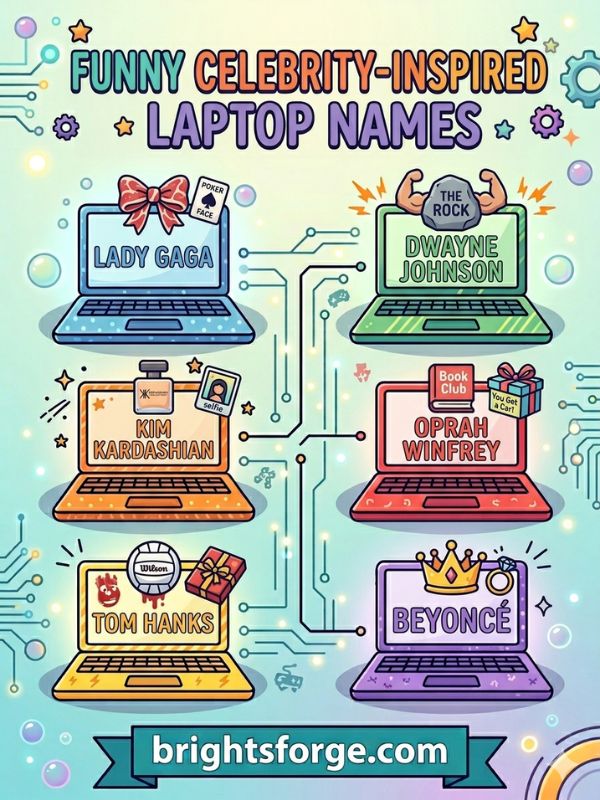 Funny Celebrity-Inspired Laptop Names