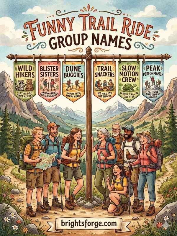 Funny Trail Ride Group Names