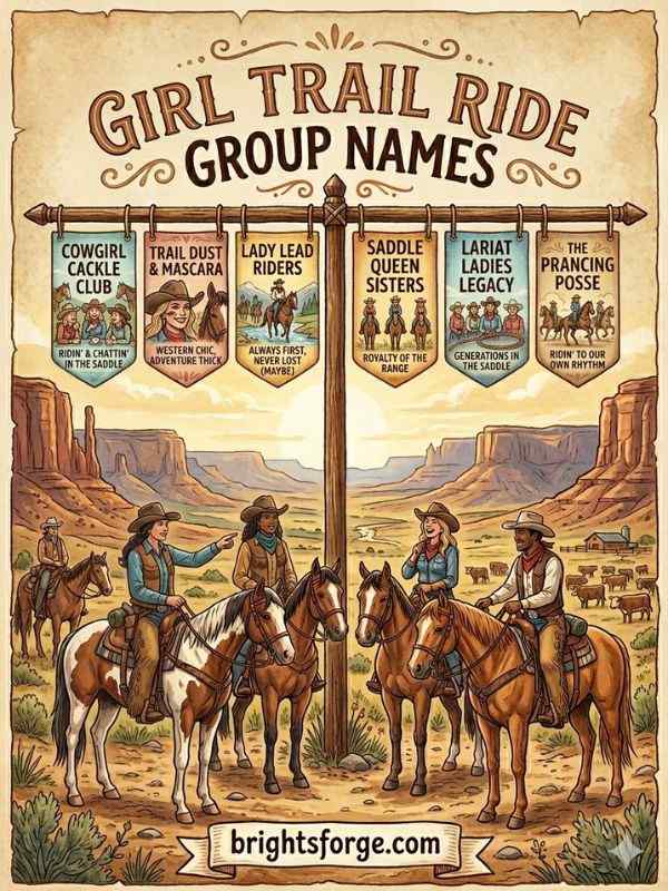 Girl Trail Ride Group Names