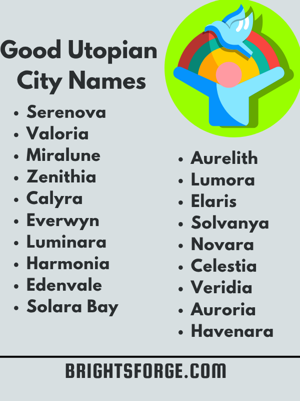 Good Utopian City Names