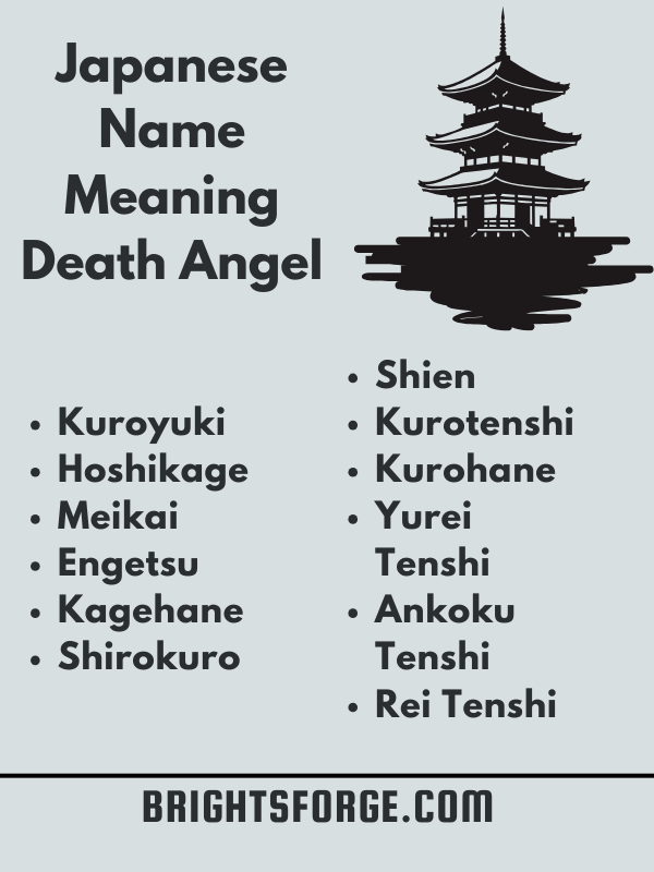 Japanese Name Meaning Death Angel