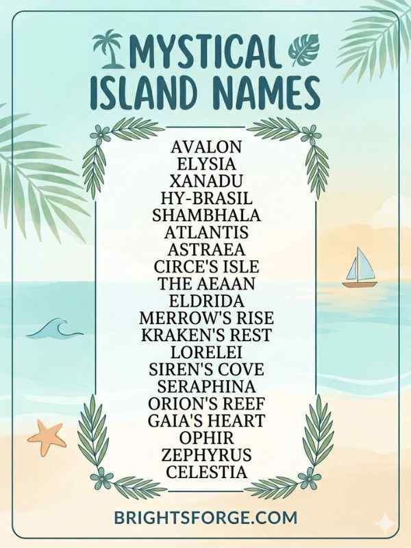 Mystical Island Names