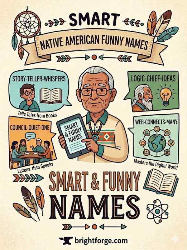 Smart Native American Funny Names