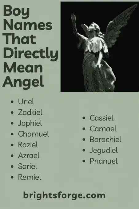 Boy Names That Directly Mean Angel