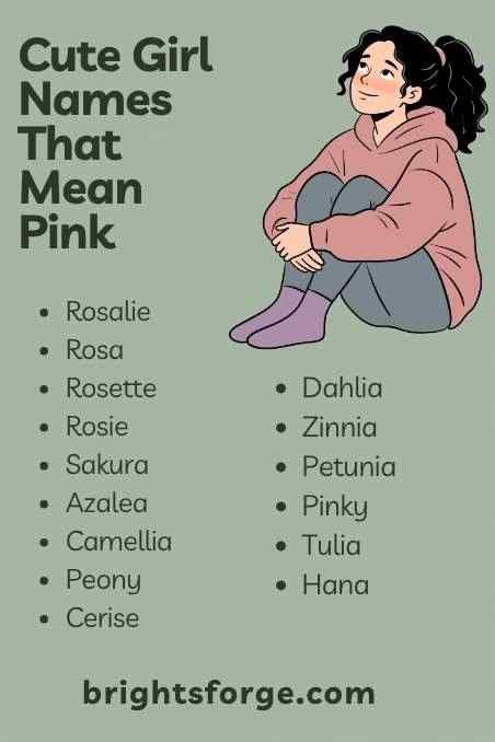 Cute Girl Names That Mean Pink