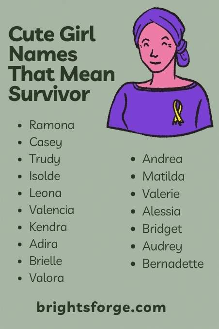 Cute Girl Names That Mean Survivor