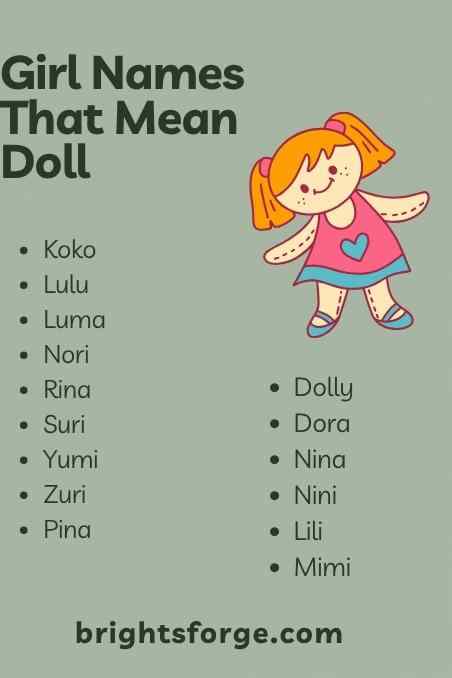 Girl Names That Mean Doll