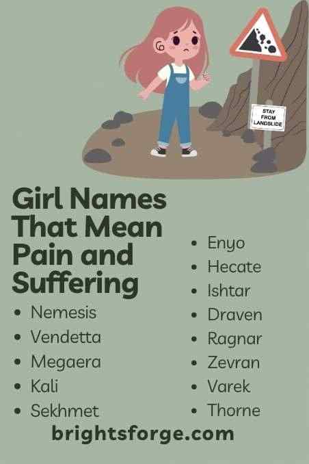 Girl Names That Mean Pain and Suffering