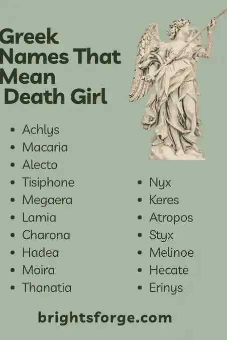 Greek Names That Mean Death Girl