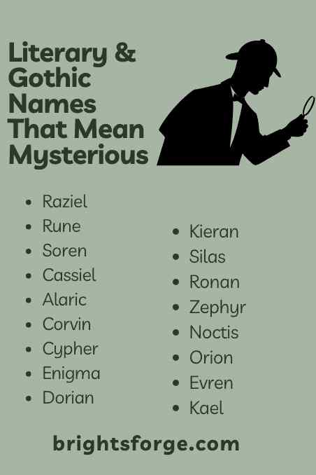 Literary & Gothic Names That Mean Mysterious