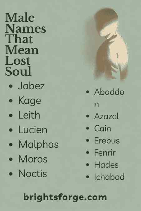 Male Names That Mean Lost Soul