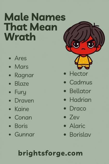 Male Names That Mean Wrath