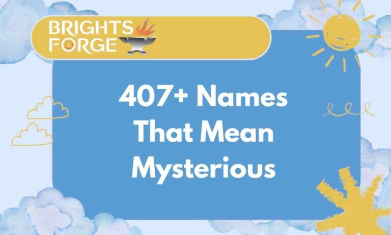 Names That Mean Mysterious Unique & Powerful Picks Feature Image