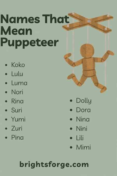 Names That Mean Puppeteer