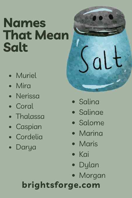 Names That Mean Salt