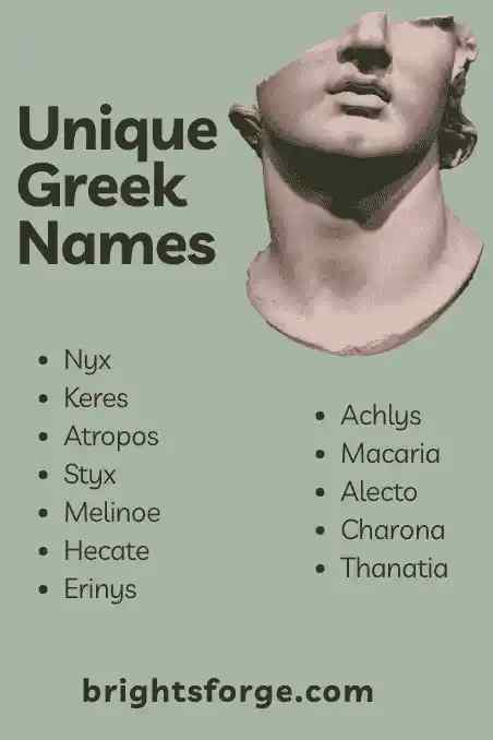 Unique Greek Names