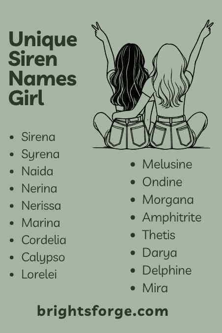 Unique Siren Names Girl