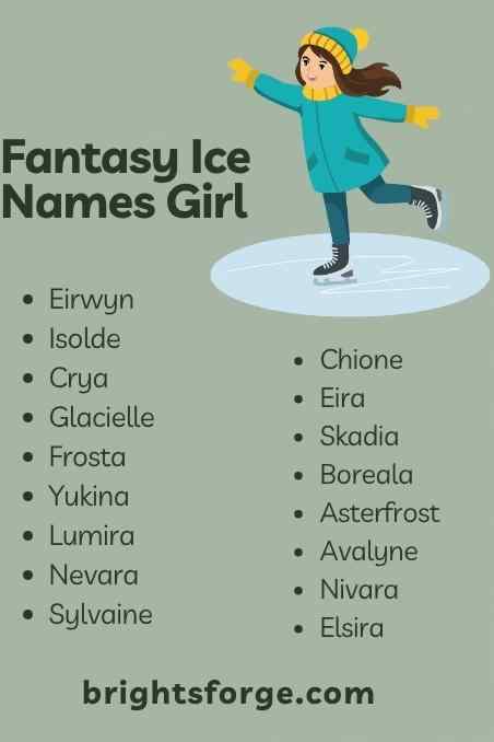 Fantasy Ice Names Girl