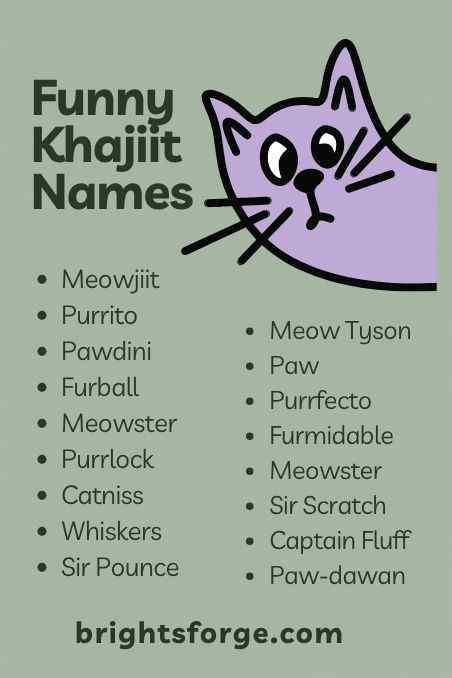 Funny Khajiit Names