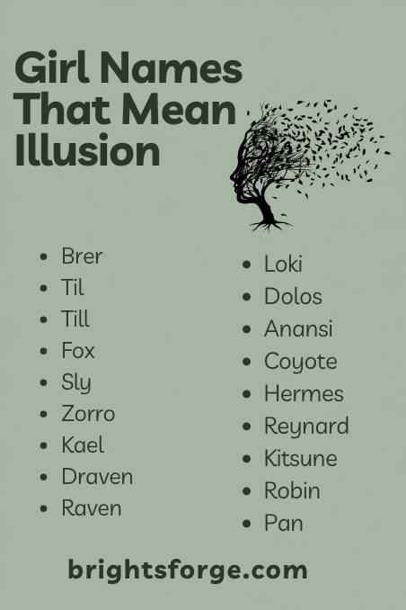 Girl Names That Mean Illusion