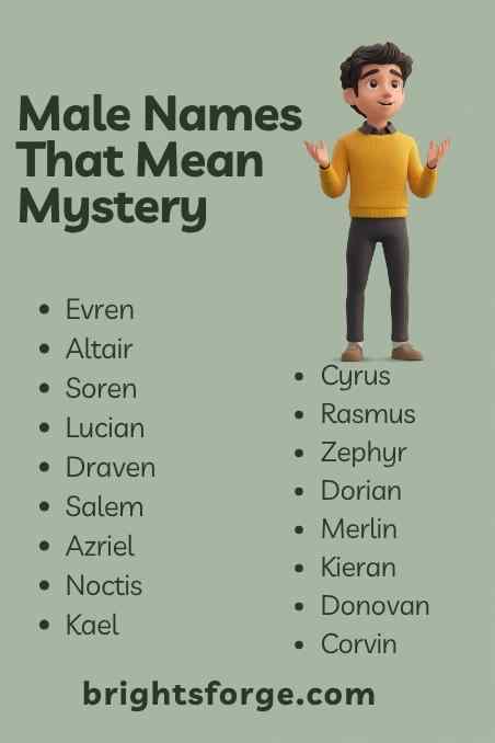 Male Names That Mean Mystery