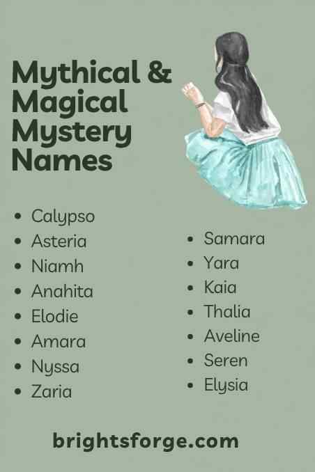 Mythical & Magical Mystery Names