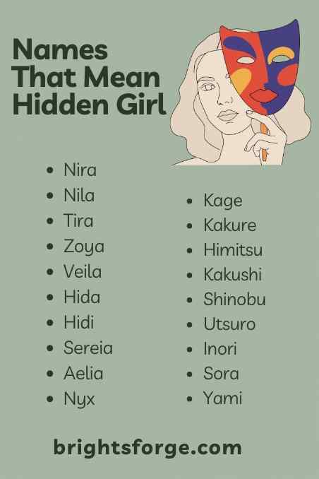 Names That Mean Hidden Girl