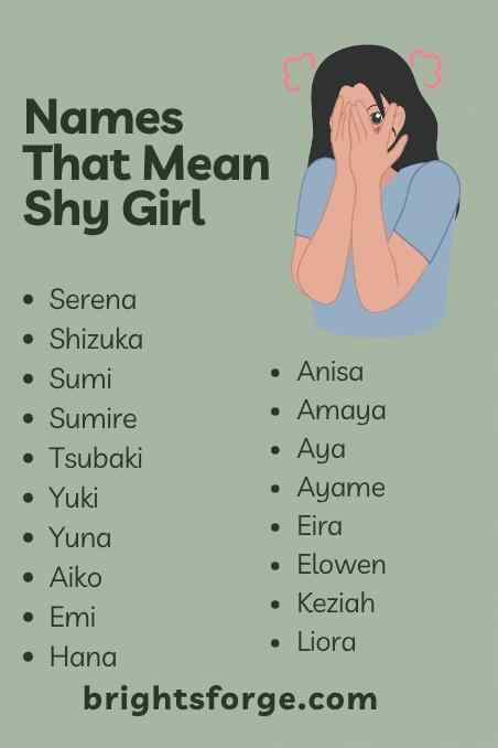Names That Mean Shy Girl