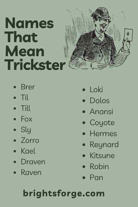 Names That Mean Trickster