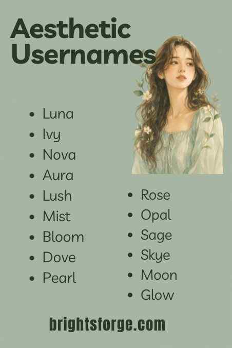 Aesthetic Usernames