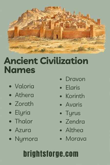 Ancient Civilization Names