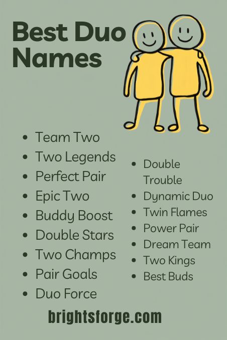 Best Duo Names 