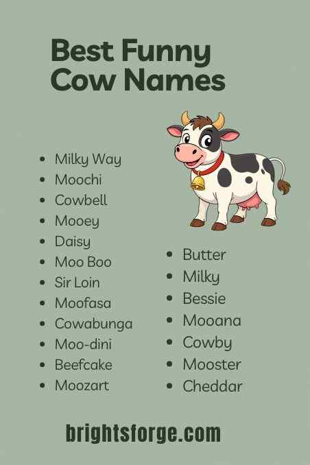 Best Funny Cow Names