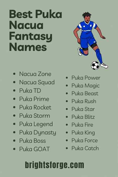 Best Puka Nacua Fantasy Names