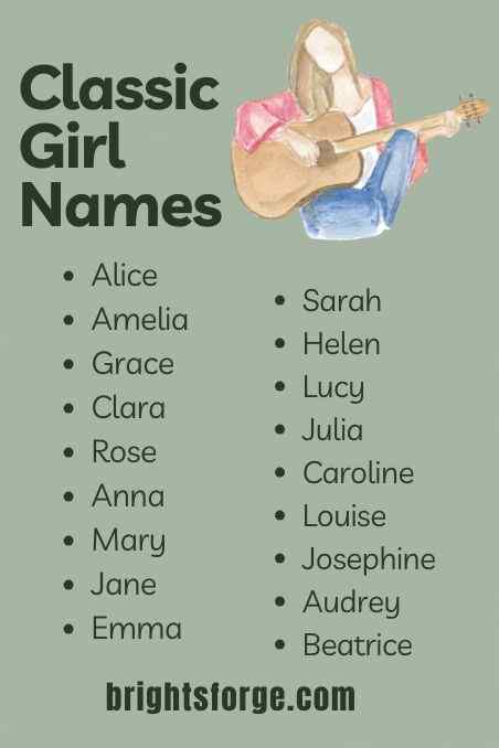 Classic Girl Names