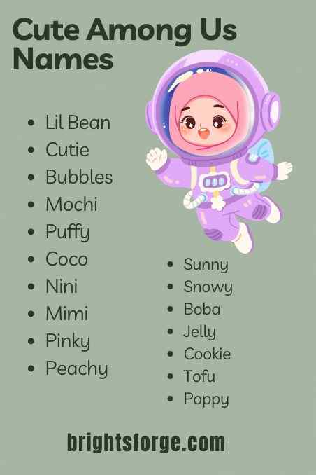 Cute Among Us Names