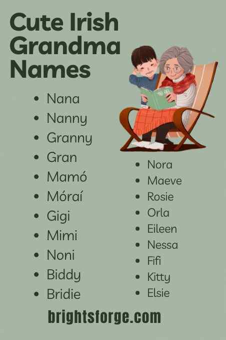 Cute Irish Grandma Names