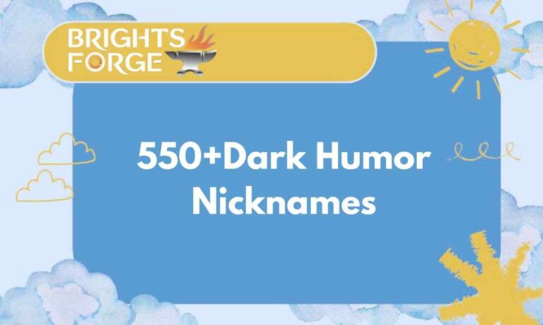 Dark Humor Nicknames