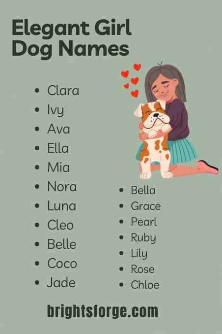 Elegant Girl Dog Names