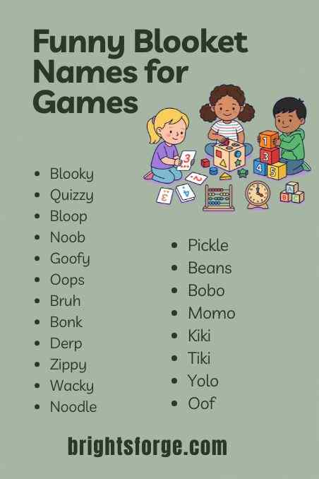 Funny Blooket Names for Games